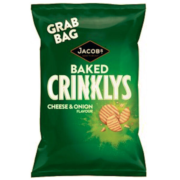 Crinklys Cheese & Onion Baked Crinklys 50g x 30