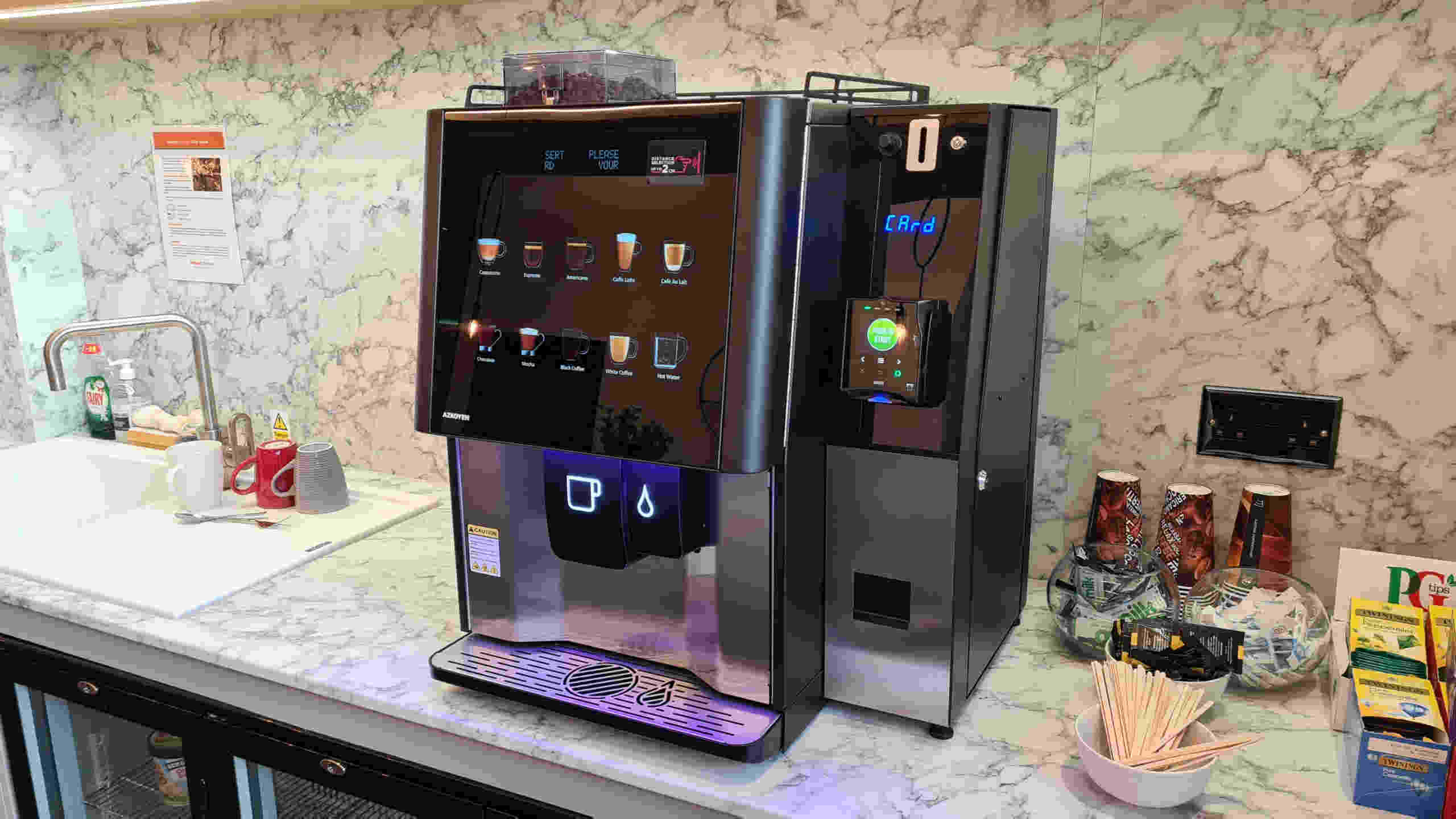 Vitro coffee machine located on an office