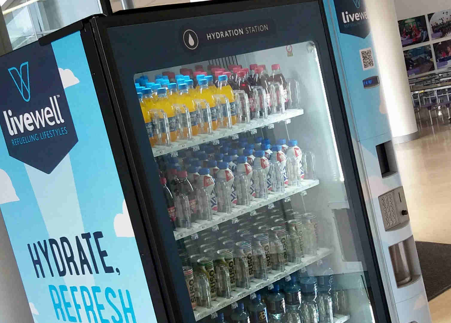cold drinks machine with healthier drinks range