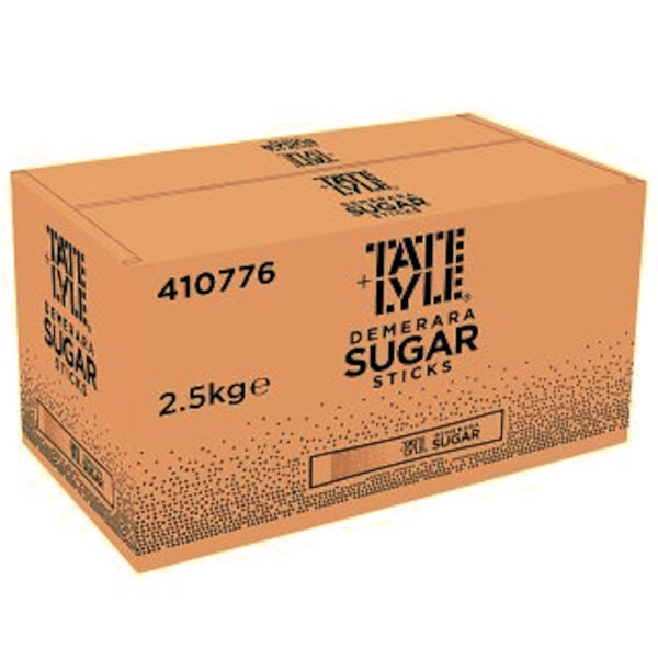 Tate & Lyle Cane Sugar Demerara Sticks 1000 x 2.5g