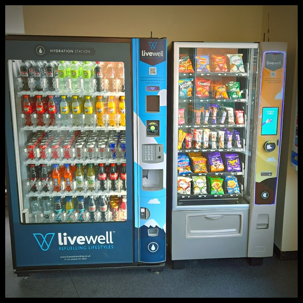 Glasshouse Cube drink and snack vending machine