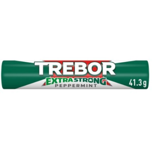 Trebor Extra Strong Peppermint Mints Roll 41.3g x 40